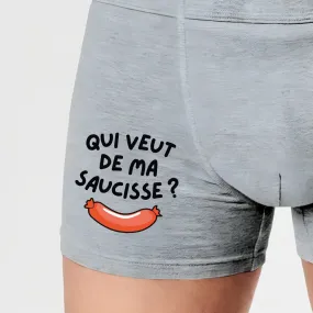 Boxer Homme Qui veut de ma saucisse