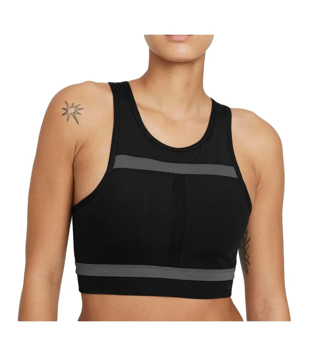 Brassière Noire Femme Nike Df Swoosh