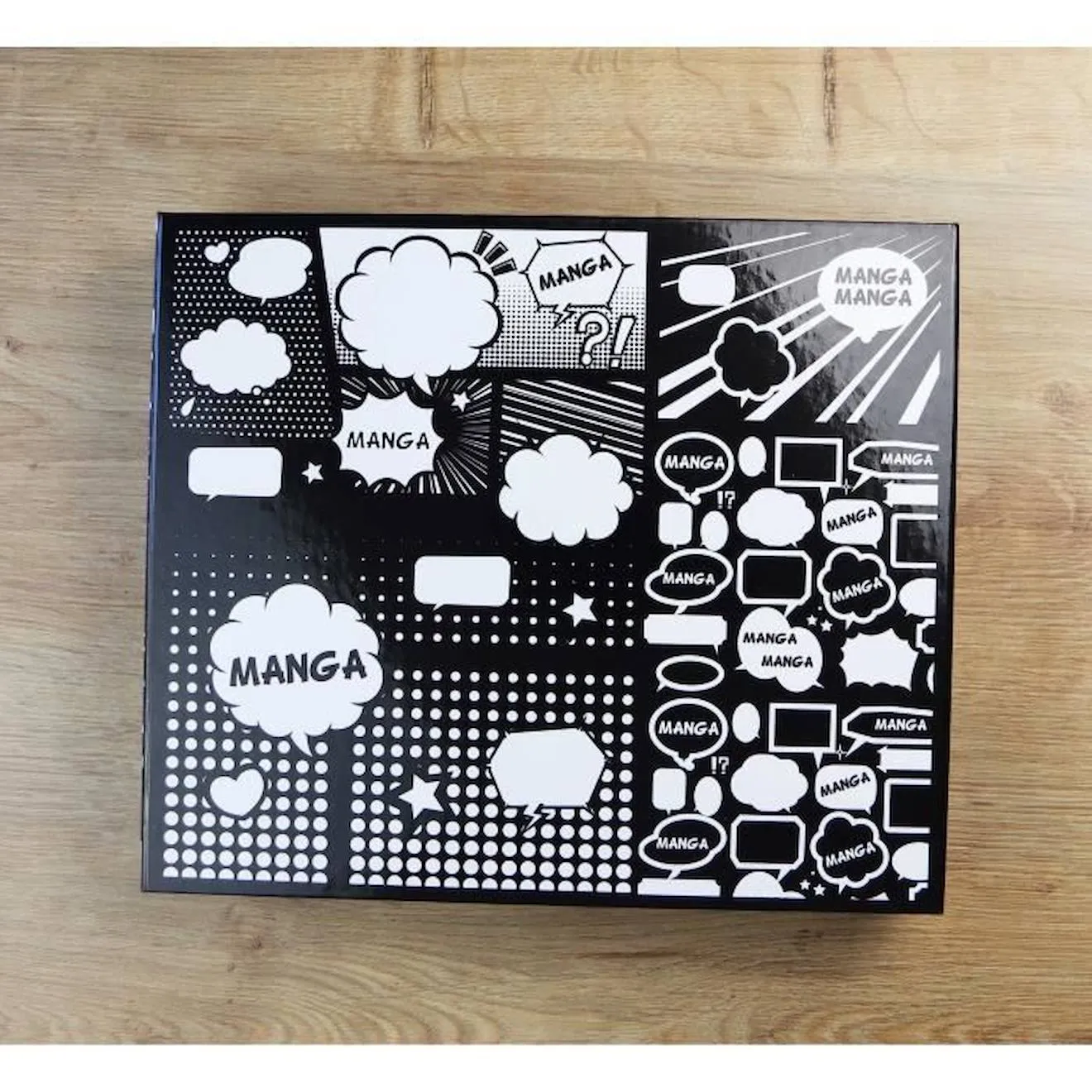 Coffret créatif manga fille - Sycomore - 10 papiers layout imprimés avec 8 marqueurs noir - Sycomore