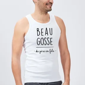 Débardeur Homme Beau gosse de père en fils