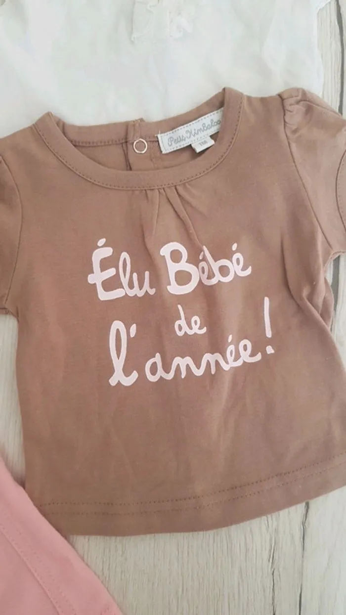 Ensemble 4 pièces estival fille 1mois - Brioche - Naissance - 0 mois  | Beebs