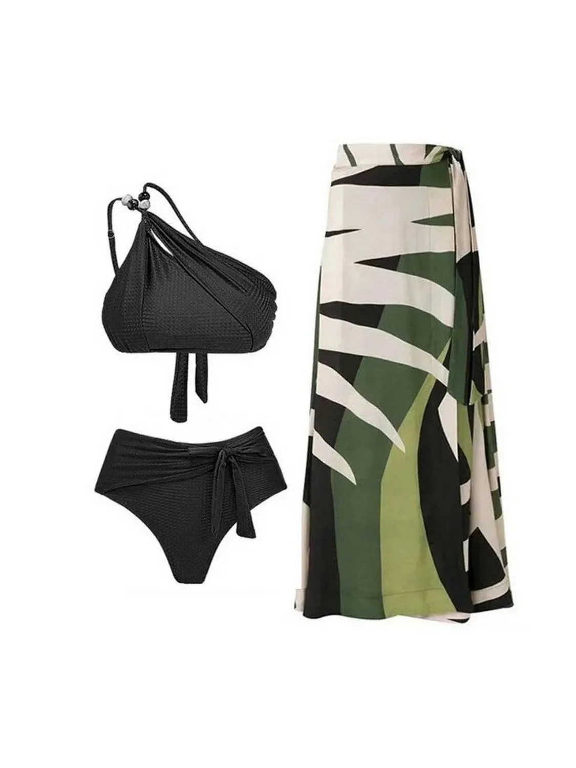 Ensemble Maillot de Bain et Jupe Noir