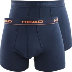 HEAD Lot de 2 Boxers Homme Coton BASICN Peacoat Orange
