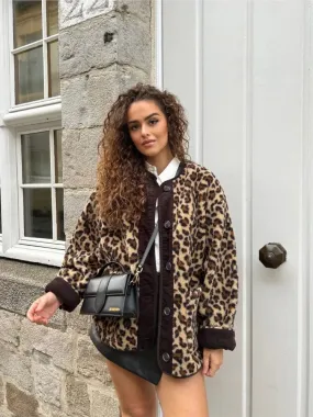Ileana - veste femme imprimé léopard