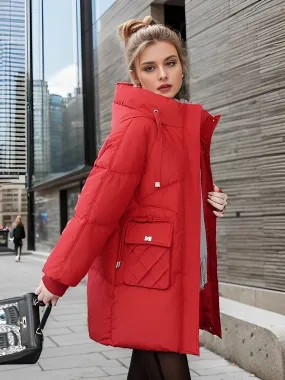 Krystle - Veste d'hiver épaisse avec capuche et poches