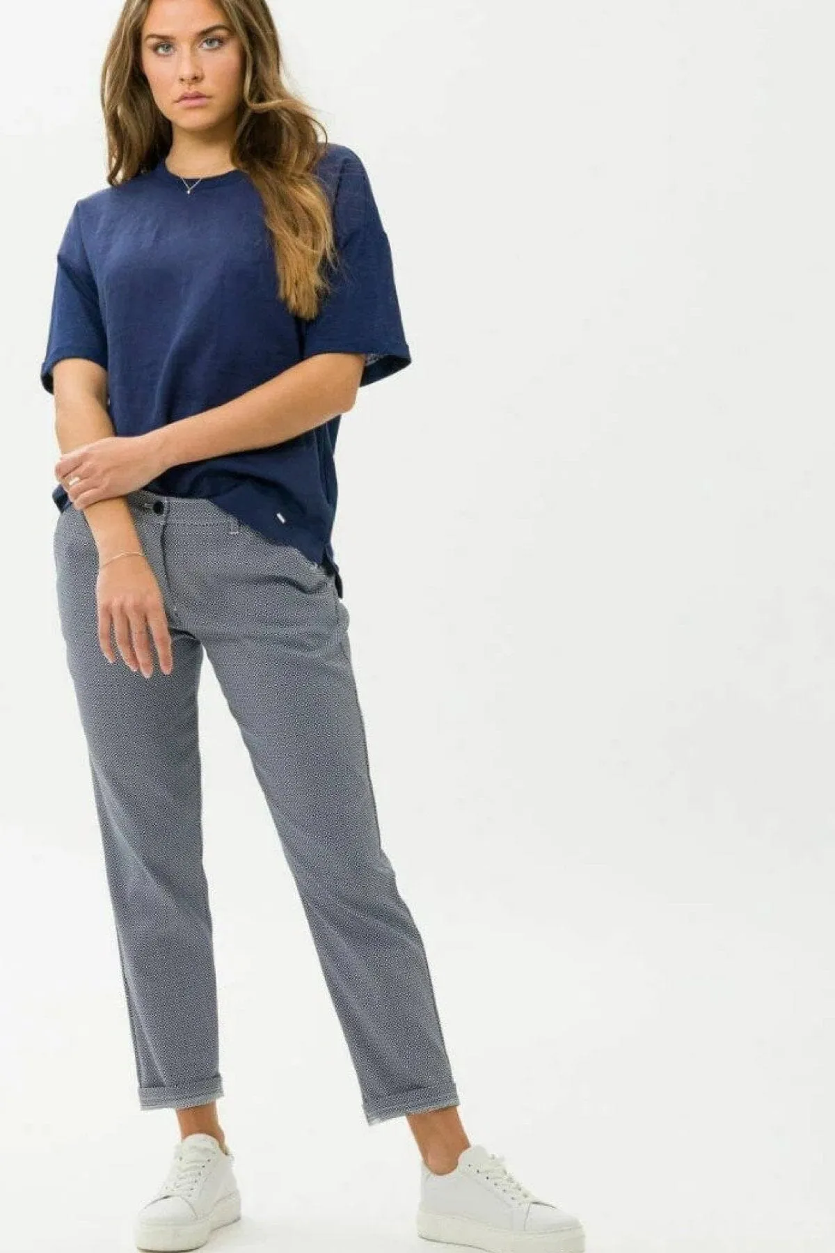 Pantalon à motif texturé