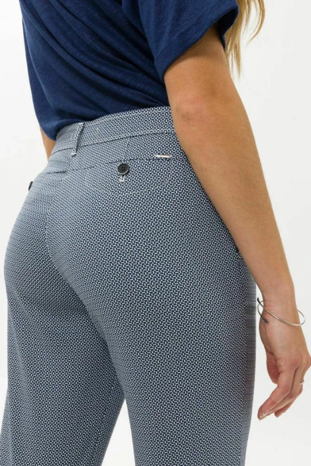 Pantalon à motif texturé