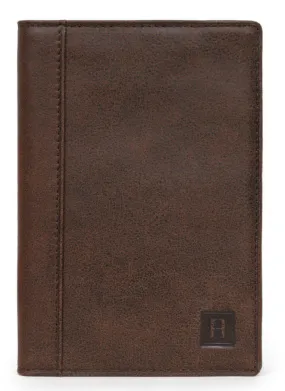Portefeuille européen cuir vachette marron