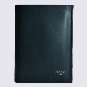 Portefeuille Frandi, portefeuille bicolore tendance en cuir de vachette noir/taupe| Igert Chausseur&Maroquinerie