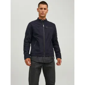 Veste de motard en simili-cuir Col motard Manches longues Noir Earl Jack & Jones - Veste Homme sur MenCorner